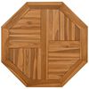 vidaXL Table Top 70x70x2.5 cm Octagonal Solid Wood Teak