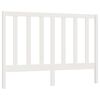 vidaXL Bed Headboard | White | Solid pinewood | 166x4x100 cm | Bed Headboard