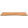 vidaXL Desk Top Light Brown 100x50x2.5 cm Solid Wood Oak Rectangular