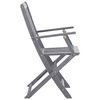 vidaXL Folding Outdoor Chairs 4 pcs Solid Acacia Wood