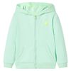 Kids' Hooded Sweatshirt with Zip Bright Green 128