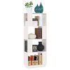 vidaXL Book Cabinet/Room Divider White 51x25x132 cm Solid Wood Pine