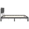 vidaXL Bed Frame without Mattress Grey 200x200 cm Solid Wood Pine
