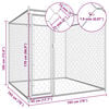 vidaXL Outdoor Dog Kennel 193x193x185 cm