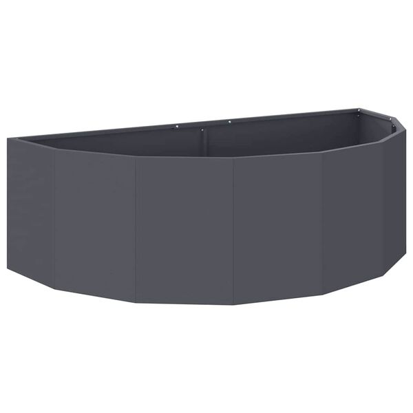 vidaXL Planter Anthracite 120 x 60 x 35 cm Steel
