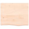 vidaXL Bathroom Countertop 60x50x(2-6) cm Untreated Solid Wood