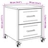 vidaXL Bedside Cabinets 2 pcs Pink 36x39x43.5 cm Steel