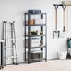 vidaXL 5-Layer Storage Shelf Anthracite Steel&Engineered Wood