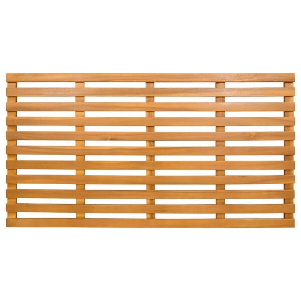 vidaXL Bath Mat Plain Brown 100 x 53 cm Wood