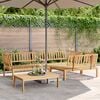 vidaXL Pallet Sofa Set | Natural Wood | Solid acacia wood | Standard | Modular