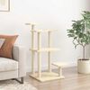vidaXL Cat Scratching Posts with Platforms Cream 98.5 cm