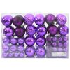 vidaXL Christmas Baubles 100 pcs Lila &Oslash;3/4/6 cm