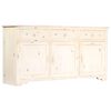 vidaXL Sideboard White 160x40x80 cm Solid Mango Wood