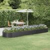 vidaXL Garden Raised Bed Galvanised Steel 396x100x36 cm Anthracite