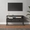 vidaXL TV Cabinet Black 80x35x45 cm Engineered Wood