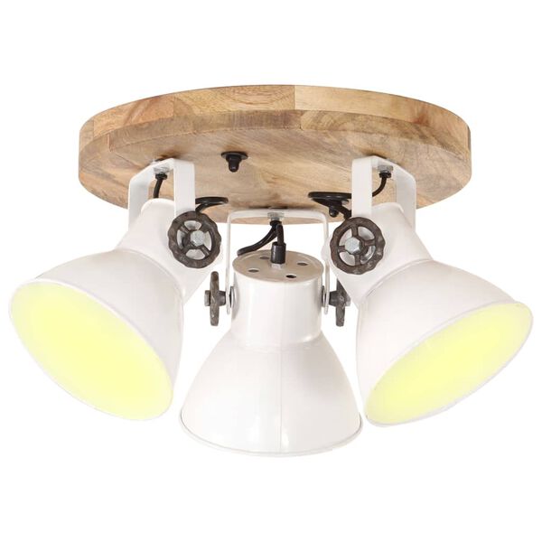 vidaXL Industrial Ceiling Lamp 25 W White 42x27cm E27