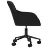 vidaXL Office Chair Height Adjustable Black 56 x 61.5 x 72 cm Velvet