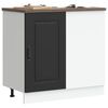 vidaXL Kitchen Base Cabinet "Kalmar" Black Engineered Wood