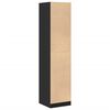 vidaXL Apothecary Cabinet Black 40x41x174.5 cm Engineered Wood