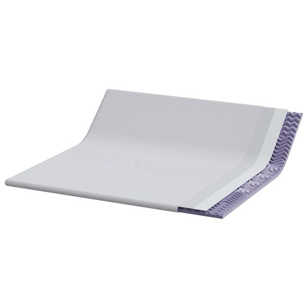 vidaXL Mattress Topper White 180 x 200 x 6 cm Jaquard Fabric