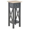 vidaXL Side Table Black 27x27x65.5 cm Wood