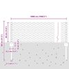 vidaXL Fence with Post Silver 0.4 x 50 m Steel