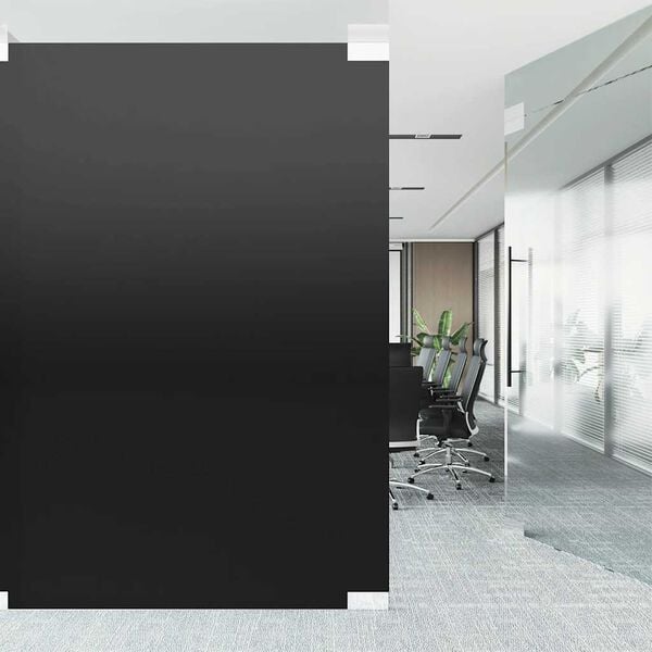 vidaXL Window Films 3 pcs Static Frosted Black PVC