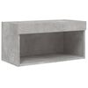 vidaXL 5 Piece TV Wall Units with LED Concrete Grey Engineered Wood