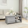 vidaXL Coffee Table Grey Sonoma 102x50x45 cm Engineered Wood