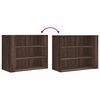 vidaXL Wall Cabinet Brown Oak 75x35x60 cm Engineered Wood