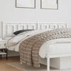 vidaXL Metal Headboard White 200 cm