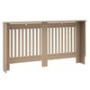 vidaXL Radiator Cover 2 pcs Brown 152 x 19 x 81.5cm Engineered Wood