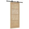 vidaXL Sliding Door ORKDAL Brown 86 x 211 cm Solid Pine Wood