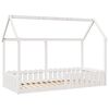 vidaXL Kids' House Bed Frame without Mattress White 90x190 cm Single