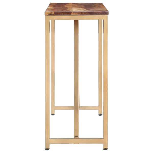 vidaXL Console Table 140x35x76 cm Solid Sheesham Wood