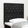 vidaXL LED Headboard with LED Strip Lights Black 100 cm Polyester