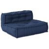 vidaXL Modular Sofa 3 pcs Indigo Fabric