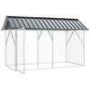 vidaXL Bird Cage Anthracite 227 x 112 x 141 cm Galvanised Steel