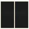 vidaXL Bulletin Board Folding Black 100 x 100 x 1.4 cm Solid pine wood