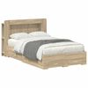 vidaXL Bed Frame with Storage Sonoma Oak 120 x 200 cm Engineered Wood