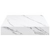 vidaXL Wall Shelf 4 pcs White Marble 23 x 23.5 x 4 cm Engineered Wood