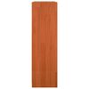 vidaXL Book Cabinet Wax Brown 104 x 33 x 110 cm Solid Pine Wood