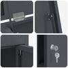 vidaXL Parcel Drop Box with Door Anthracite 44.5 x 29 x 110.5 cm Steel
