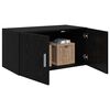 vidaXL Wall Cabinet Black oak 80 x 42.5 x 40 cm Engineered wood