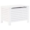 vidaXL Storage Box with Lid RANA White 80x49x54 cm Solid Wood Pine