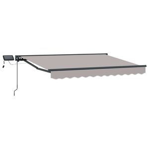 vidaXL Manual Awning Frame with LEDs 2.5 x 2 m