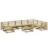 vidaXL 9 Piece Garden Sofa Set Impregnated Wood Pine
