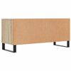 vidaXL TV Cabinet Sonoma Oak 100x34.5x44.5 cm Engineered Wood