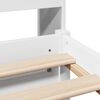 vidaXL Bookcase Bed without Mattress White 150x200cm King Size Solid Wood Pine