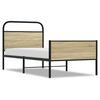 vidaXL Bed Frame without Mattress 75x190 cm Sonoma Oak Engineered Wood